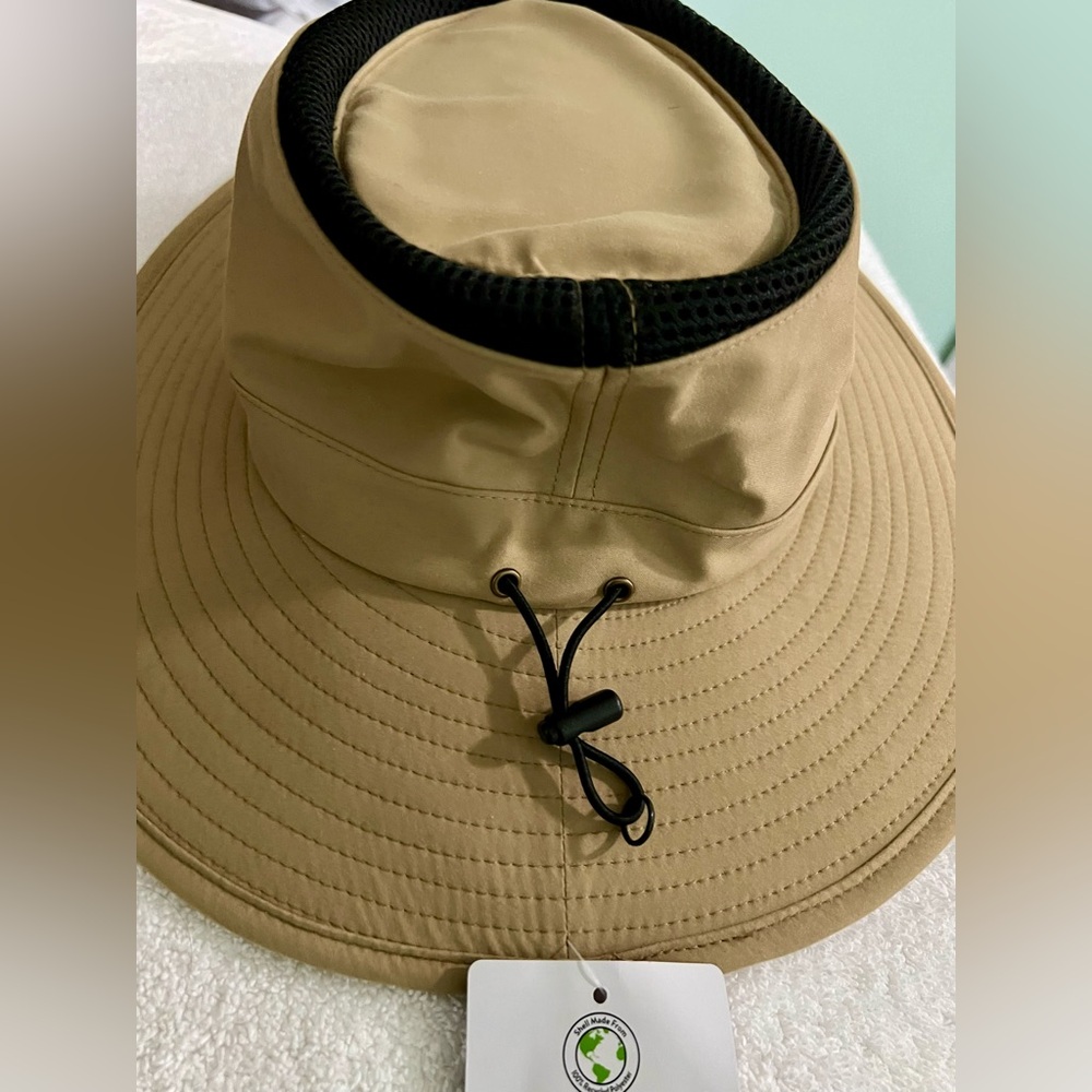 Ozark Trail Khaki Bucket Hat with Black Accent
